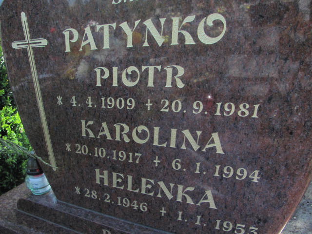 Piotr Patynko  1909 Kluczbork - Grobonet - Wyszukiwarka osób pochowanych