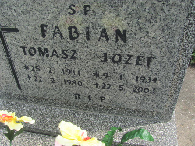 Józef Fabian  1934 Kluczbork - Grobonet - Wyszukiwarka osób pochowanych