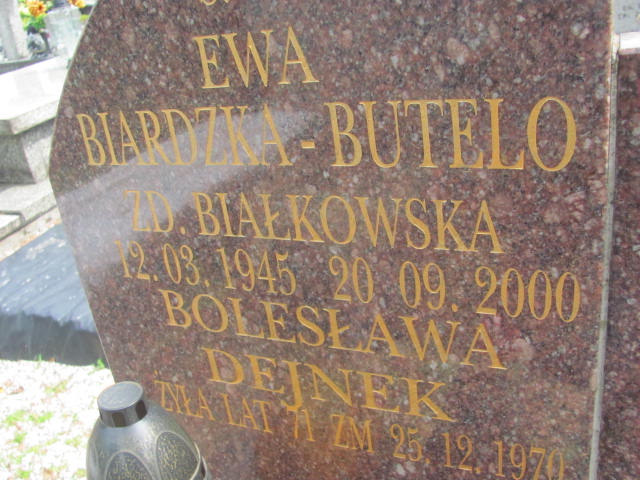 Bolesława Dejnek  Kluczbork - Grobonet - Wyszukiwarka osób pochowanych