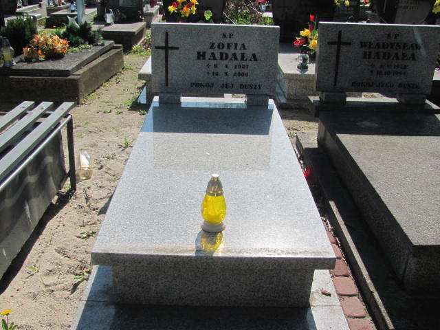 Grób Zofia Hadała 