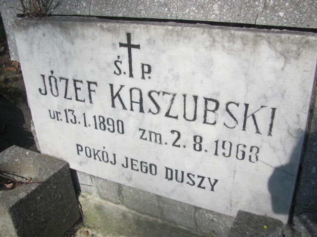 Józef Kaszubski 1890 Kluczbork - Grobonet - Wyszukiwarka osób pochowanych