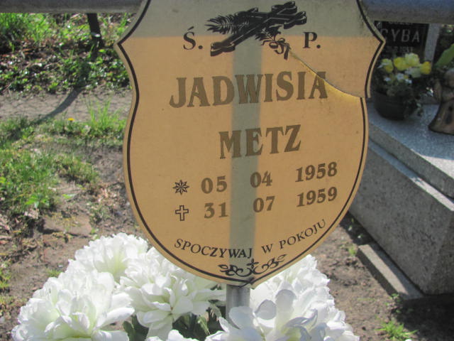 Jadwiga Metz 1958 Kluczbork - Grobonet - Wyszukiwarka osób pochowanych