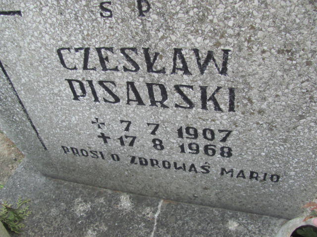 Czesław Pisarski  1907 Kluczbork - Grobonet - Wyszukiwarka osób pochowanych
