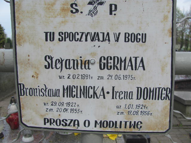 Irena Domiter 1924 Kluczbork - Grobonet - Wyszukiwarka osób pochowanych
