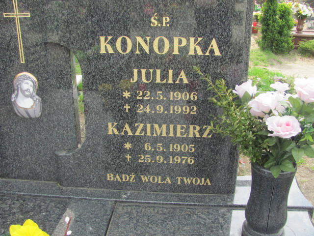 Julia Konopka 1906 Kluczbork - Grobonet - Wyszukiwarka osób pochowanych