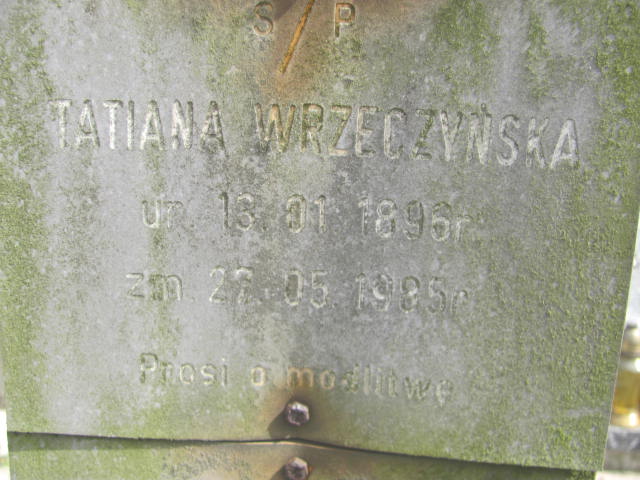 Marian Wrzeczyński 1898 Kluczbork - Grobonet - Wyszukiwarka osób pochowanych