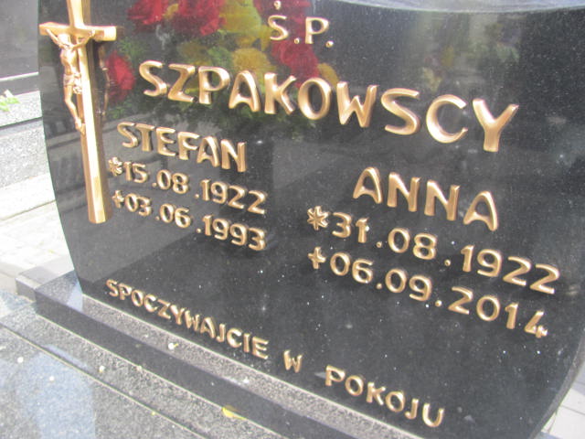 Stefan Szpakowski 1922 Kluczbork - Grobonet - Wyszukiwarka osób pochowanych