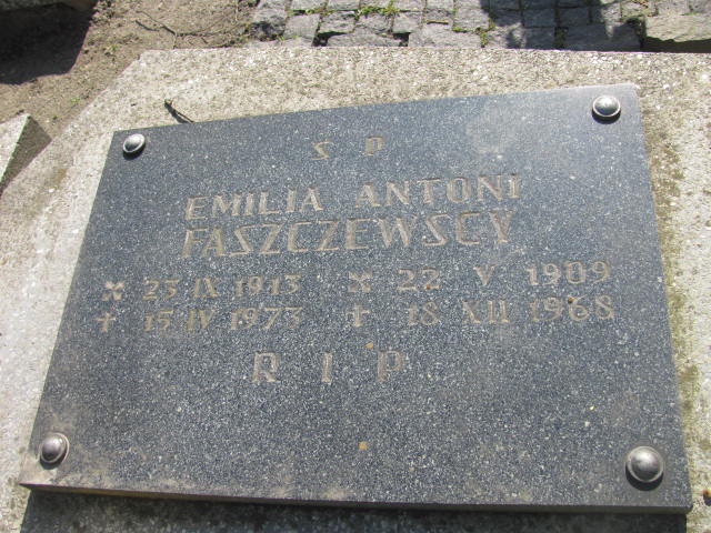 Antoni Faszczewski 1909 Kluczbork - Grobonet - Wyszukiwarka osób pochowanych