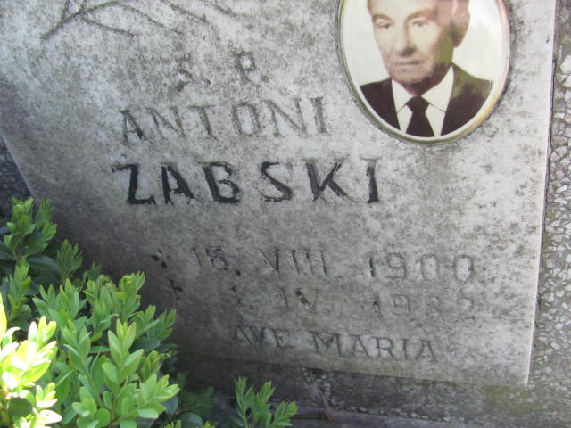 Antoni Żabski 1900 Kluczbork - Grobonet - Wyszukiwarka osób pochowanych