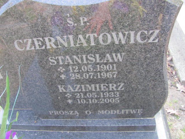 Kazimierz Czerniatowicz 1933 Kluczbork - Grobonet - Wyszukiwarka osób pochowanych