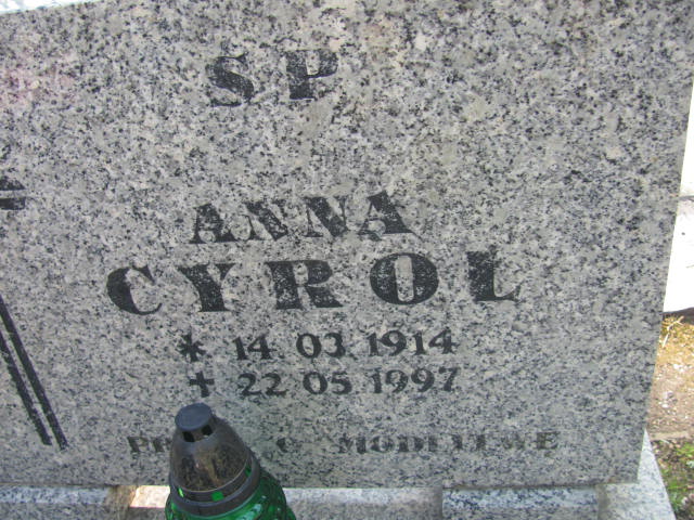 Anna Cyroł 1914 Kluczbork - Grobonet - Wyszukiwarka osób pochowanych