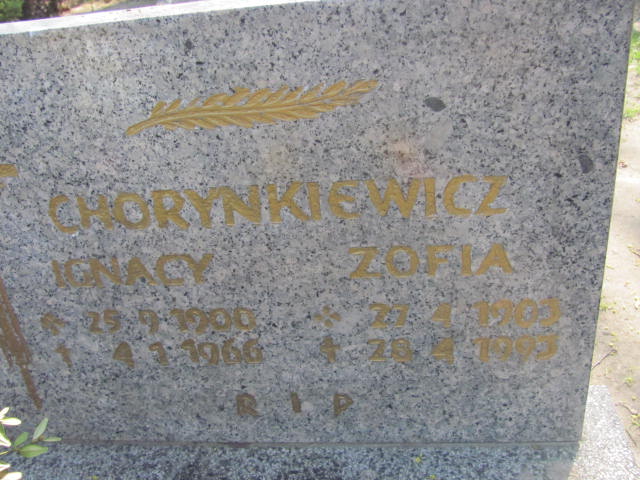 Ignacy Chorynkiewicz 1900 Kluczbork - Grobonet - Wyszukiwarka osób pochowanych