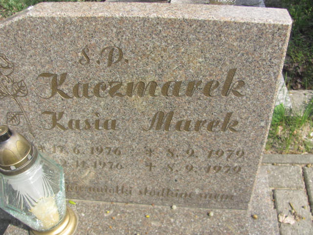 Marek Kaczmarek 1979 Kluczbork - Grobonet - Wyszukiwarka osób pochowanych
