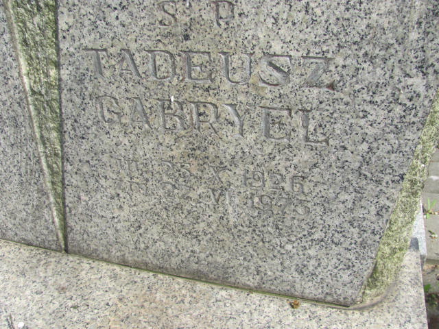Tadeusz Gabryel 1926 Kluczbork - Grobonet - Wyszukiwarka osób pochowanych