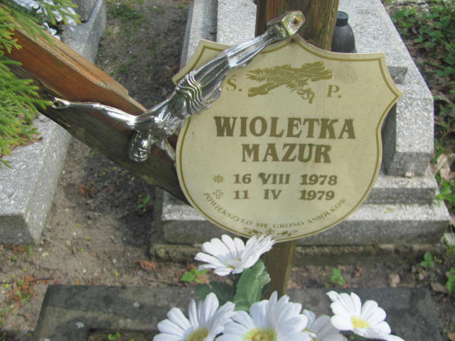 Wioletta Mazur 1978 Kluczbork - Grobonet - Wyszukiwarka osób pochowanych