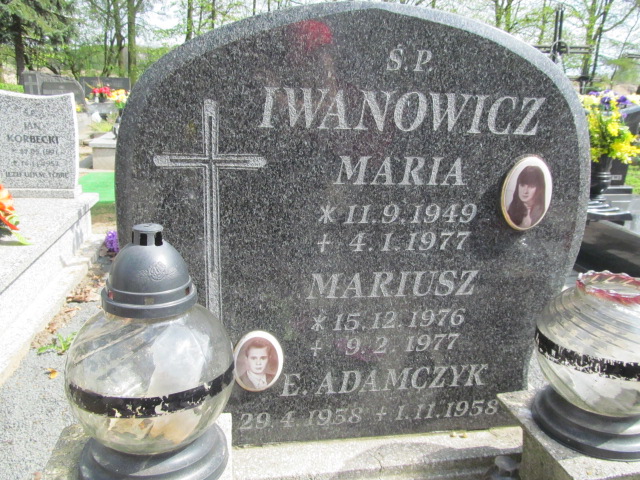 Mariusz Iwanowicz 1976 Kluczbork - Grobonet - Wyszukiwarka osób pochowanych