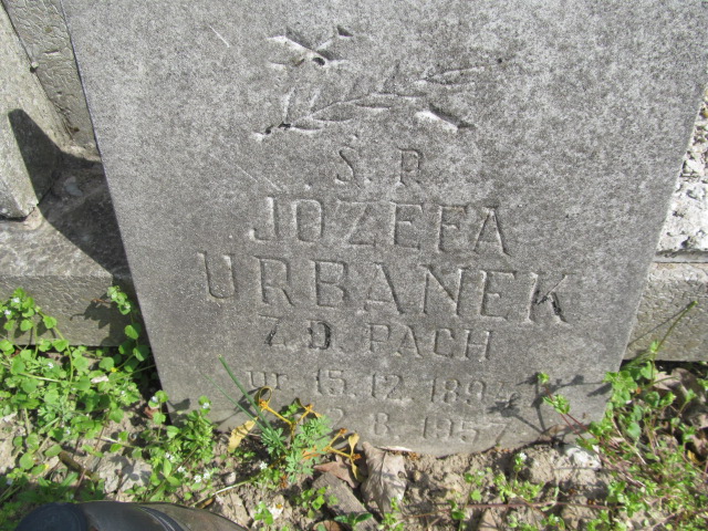 Józefa Urbanek 1894 Kluczbork - Grobonet - Wyszukiwarka osób pochowanych