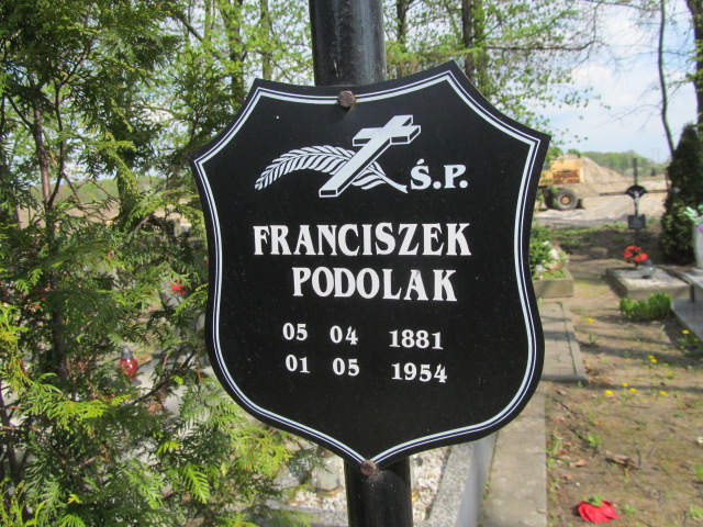 Franciszek Podolak 1881 Kluczbork - Grobonet - Wyszukiwarka osób pochowanych