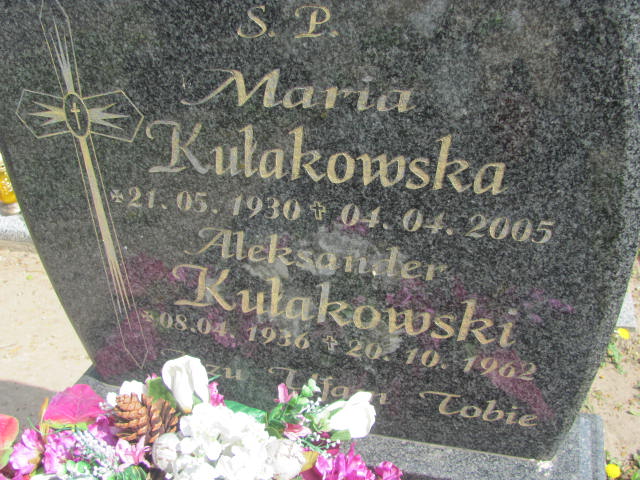 Maria Kułakowska 1930 Kluczbork - Grobonet - Wyszukiwarka osób pochowanych