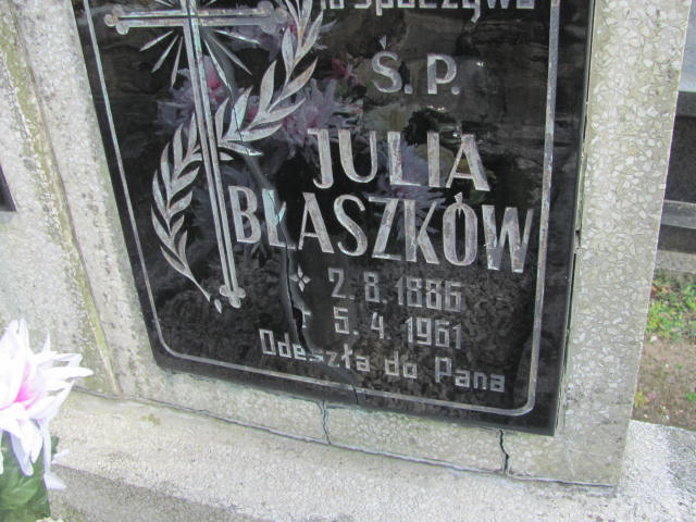 Julia Błaszków 1886 Kluczbork - Grobonet - Wyszukiwarka osób pochowanych