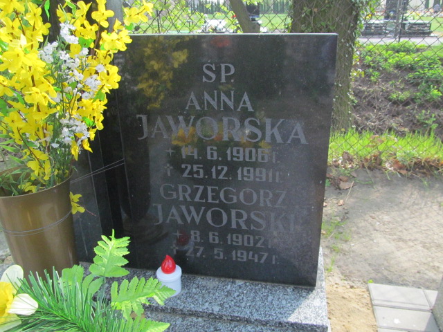 Anna Jaworska 1906 Kluczbork - Grobonet - Wyszukiwarka osób pochowanych