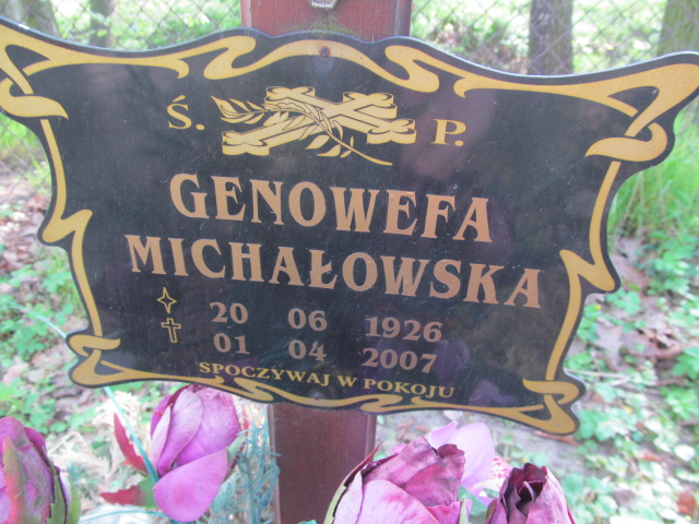 Genowefa Michałowska 1926 Kluczbork - Grobonet - Wyszukiwarka osób pochowanych